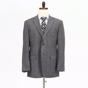 Ralph Lauren 43R Gray Check 2-Button Sport Coat Blazer Jacket P284